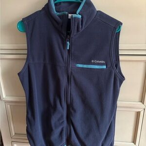 Columbia Blue Fleece Vest